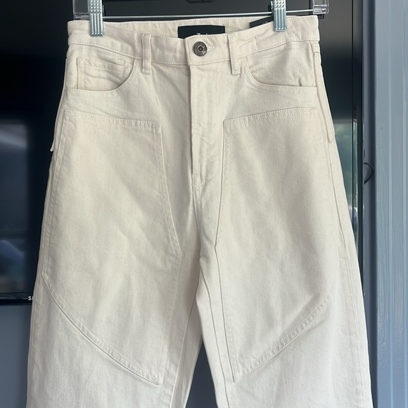 3x1 Diana Biker High-Rise Stretch Straight-Leg Jeans - 26 - Picture 6 of 9